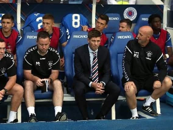 Steven Gerrard has called on protection from officials for his Rangers players.