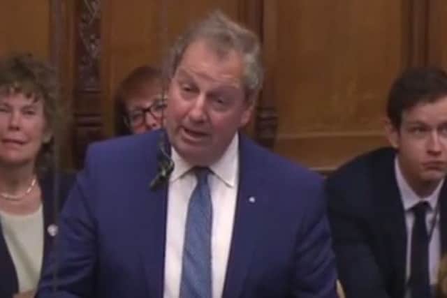 Danny Kinahan speaking in the House of Commons in 2016 when he was an MP