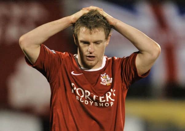 Jamie Tomelty during his time with Portadown in the Irish League