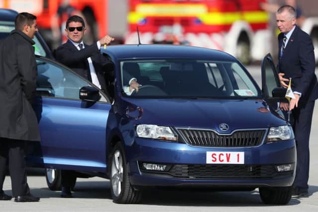 The Skoda will not be able to keep its Vatican number plate