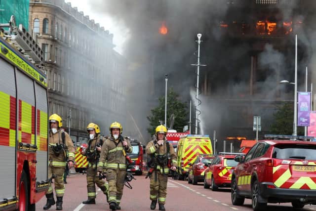 The men and women of the fire service are due high praise for their bravery in tackling the situation, says Alderman Rodgers. Photo: Liam McBurney/PA Wire