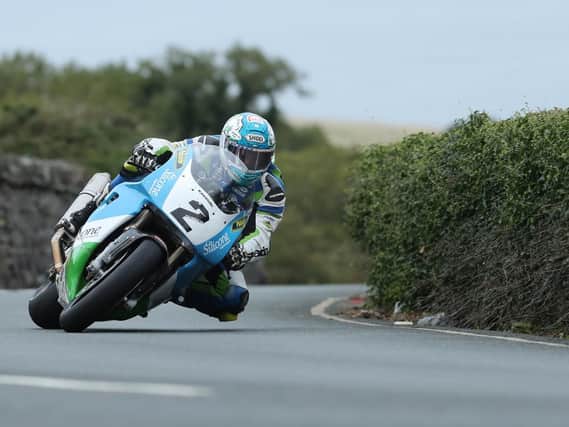 Dean Harrison on the Silicone Engineering Kawasaki in Monday's  RST Superbike Classic TT.
