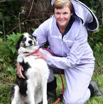 Vanessa Drew with her sheepdog Pip.
 Pic Colm Lenaghan/Pacemaker