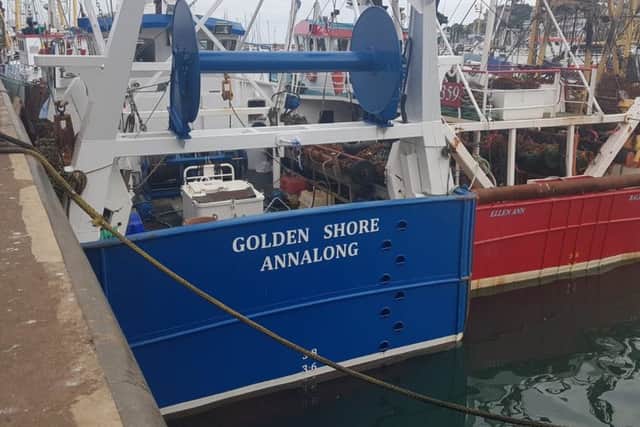 The Golden Shore was skippered by Geoffrey Chambers from Annalong on Tuesday