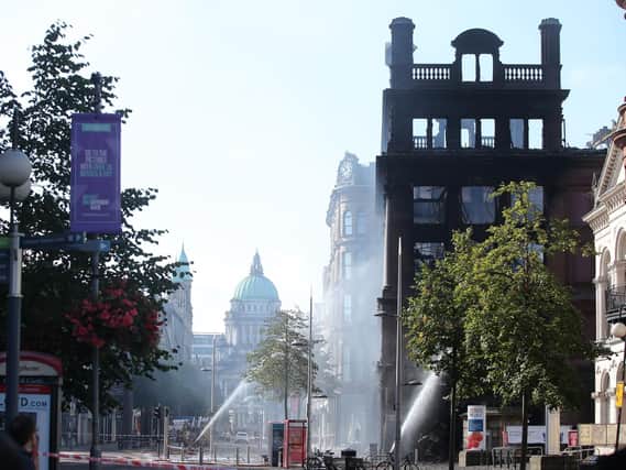 People from all over Northern Ireland offered help and support to those affected by the major fire in Belfast city centre. (Photo: Presseye)