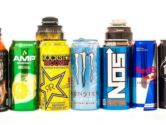 A selection of energy drinks on the market