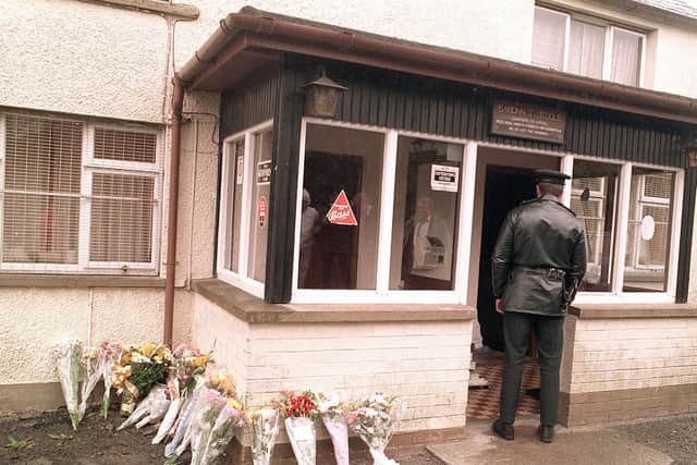 Six people were killed on June 18 1994 when loyalist gunmen burst into a bar in Loughinisland, Co Down, and opened fire on customers.