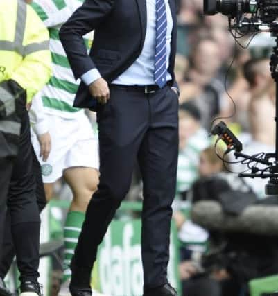 Rangers manager Steven Gerrard appears dejected after the final whistle. Ian Rutherford/PA Wire
