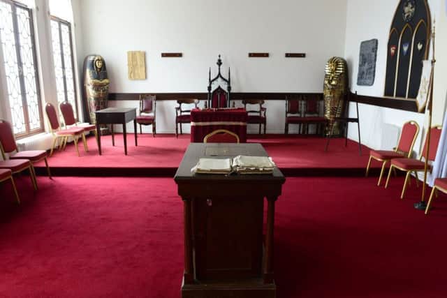 Pacemaker Press Belfast 29-08-2018:  Freemason's Hall in Belfast City Centre pictures of the rooms that are going to be made open to the public for tours.
Picture By: Arthur Allison.