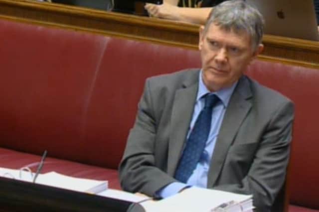 Andrew McCormick will return today to continue giving evidence at Stormont