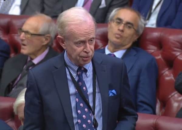 Lord Empey speaking at the House of Lords on Tuesday, Septmeber 4