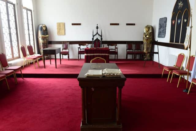 One of the chapter rooms at Arthur Square Freemasons' Hall.
 Picture By: Arthur Allison.