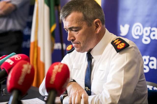 New Garda Commissioner Drew Harris during a press conference at Garda Headquarters in Dublin.