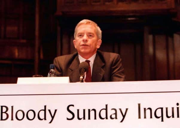 Lord Saville, chair of the Bloody Sunday inquiry, which like a number of other inquiries employed historical advisers to provide the necessary contextualisation of individual deaths. Photo: Brian Little/PA Wire