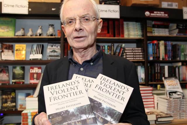 Henry Patterson, who is emeritus professor of Irish politics at University of Ulster, in 2013 with his book: 'Ireland's Violent Frontier'. Picture Press Eye