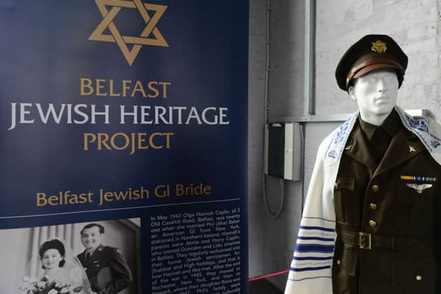 Pacemaker Press Belfast 05-09-2018:  
The launch of a temporary exhibition by the Jewish Heritage Project at the  HMS Caroline in Belfast.
Picture By: Arthur Allison.