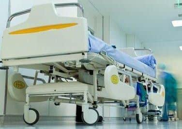 A hospital bed