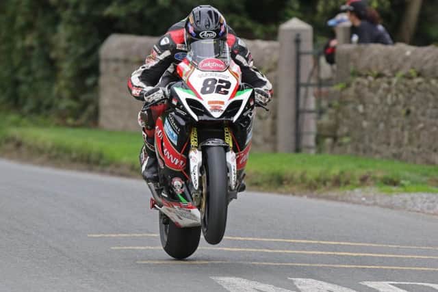 Derek Sheils is back in action at an Irish road race on the Burrows Engineering Racing Suzuki for the first time since the Skerries 100 in early July.