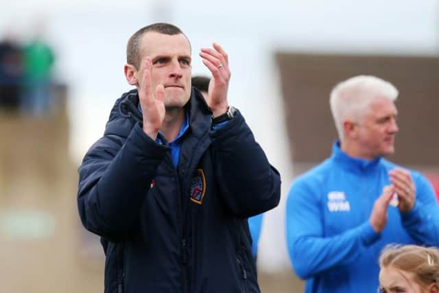 Oran Kearney said farewell to Coleraine on Saturday night