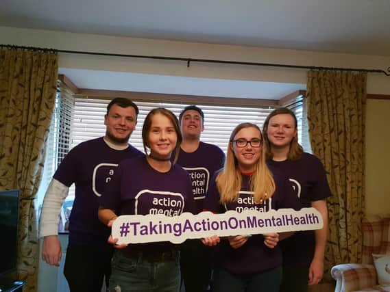 Gareth McGimpsey, Lauren Brown, Phil McGimpsey, Robyn Gouin and Jodie Gouinprepare to #TakeActionOnMentalHealth at next months Suicide Awareness Gala Ball.