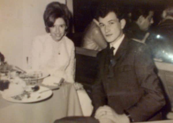 Isobel Beckett with Harry Beckett pictured not long into married life, at a dinner dance. Harry Beckett was an RUC man who was murdered by the IRA in central Belfast at point blank range in June 1990. Isobel stopped eating and died months later, of a broken heart
