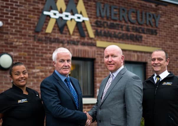 Mercury commercial director Bernard Bogues and director Francis Cullen, centre, with team members Joni OSullivan and Gary Robertson