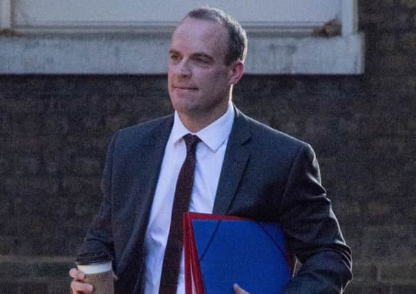 Exiting the European Union Secretary Dominic Raab arrives in Downing Street, London, for a Cabinet meeting. Picture date: Thursday September 13, 2018. Photo credit: Stefan Rousseau/PA Wire