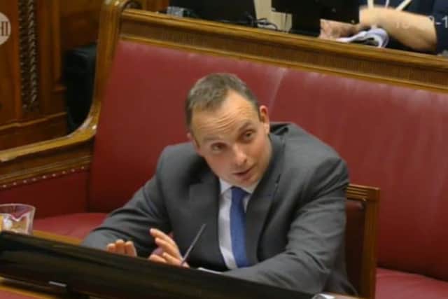 Andrew Crawford giving evidence to the RHI Inquiry