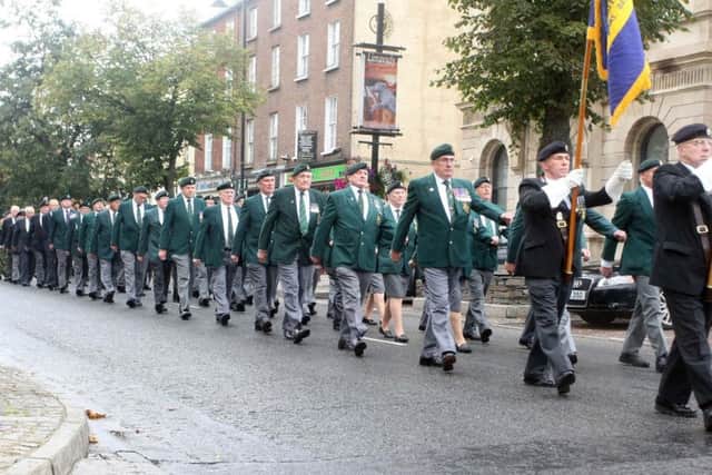 Former service men and women in the UDR Rememberance Parade in Limavady in 2000. "The reputation of the armed forces including the UDR will be trashed by a republican juggernaut of so called human rights experts, legal firms and NGOs," says Robin Swann