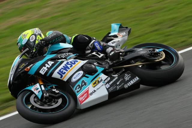 Alastair Seeley sealed his second victory on the EHA Racing Yamaha in the British Supersport Sprint race.