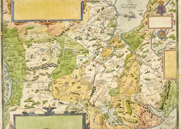 Old map of part of Ulster just before the Plantation