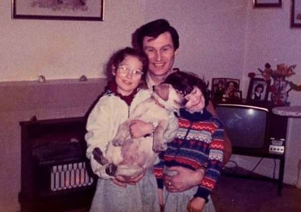 Inspector Stephen Dodd of the Metropolitan police, who was later murdered in the 1983 IRA Harrods bomb. Mr Dodd is seen with his daughters Melanie, left, and Susanna