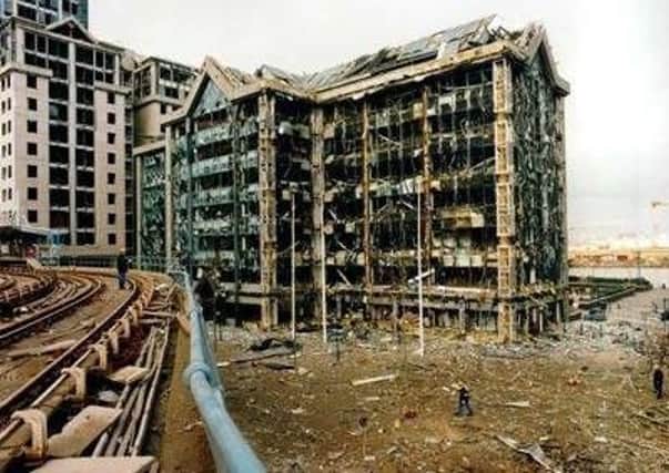 The 1996 IRA Canary Wharf bomb