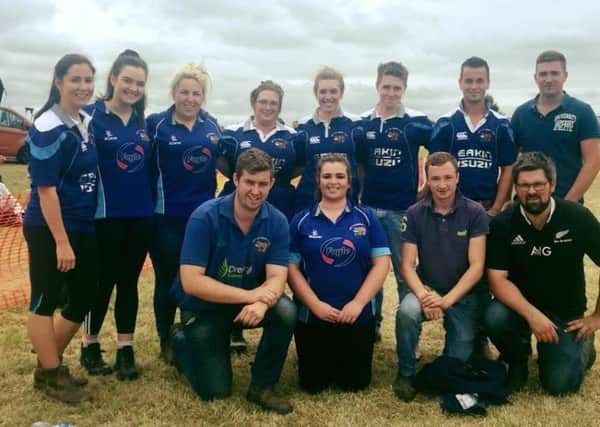 City of Derry ladies and mens tug o' war team ready for competition