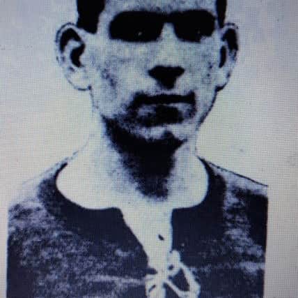A press cutting of Johnny Swann in his playing days.
