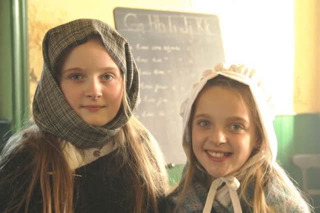Hope and Anya at Ballydown National School.