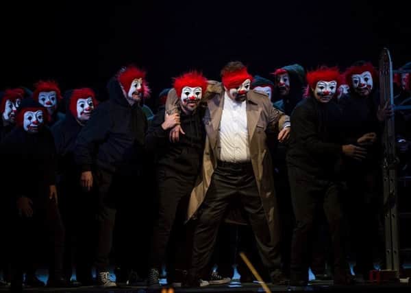 A Northern Ireland Opera rehearsal for Rigoletto by Giuseppe Verdi at the Grand Opera House in Belfast. Photo: PA