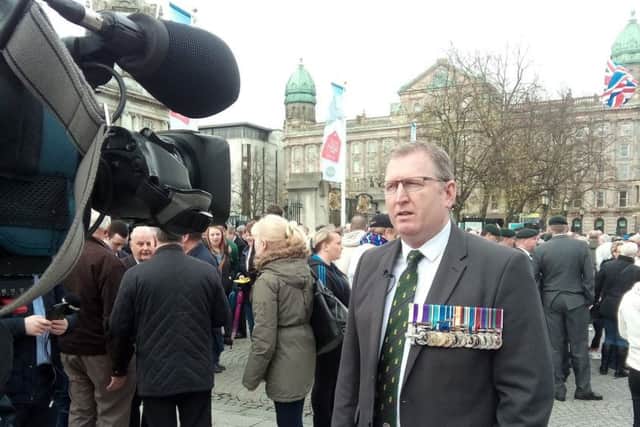 Captain Doug Beattie MC MLA is a former soldier with the Royal Irish Regiment and an Ulster Unionist assembly member for Upper Bann