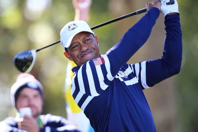 USA's Tiger Woods during preview day three of the Ryder Cup at Le Golf National, Saint-Quentin-en-Yvelines, Paris.