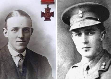 Rifleman William McFadzean VC (left) from Lurgan and Captain Eric Bell VC from Enniskillen will be among those commemorated at the service