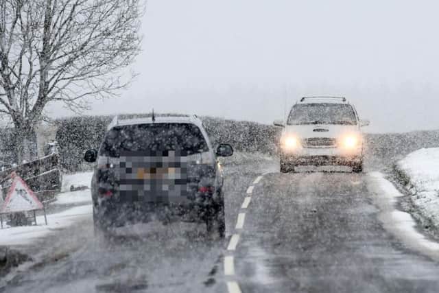 Blizzard conditions in Northern Ireland in 2018.