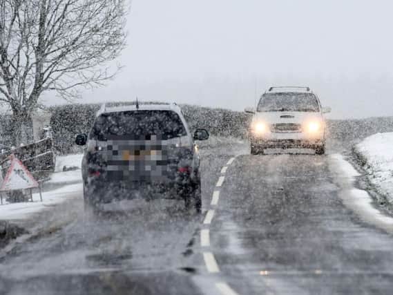 Blizzard conditions in Northern Ireland in 2018.
