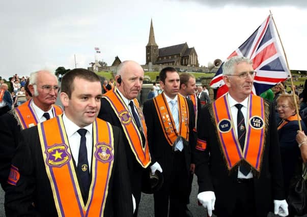 Orangemen at Drumcree. "Neither government seemed to see what was obvious about Drumcree  that republicans were creating the conditions in which they could secretly foment violence, destabilise N. Ireland, and present themselves on the world stage as victims of bigotry"