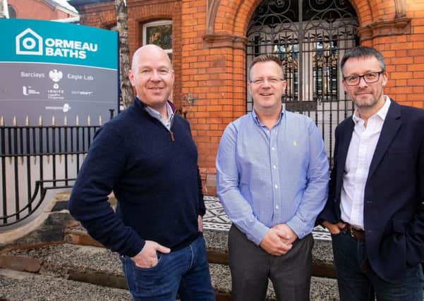Ormeau Baths co-working space founders Mark Dowds, Steve Pette and Jon Bradford get ready for the next phase
