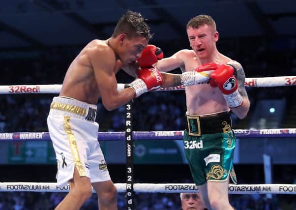 Paddy Barnes with Cristofer Rosales