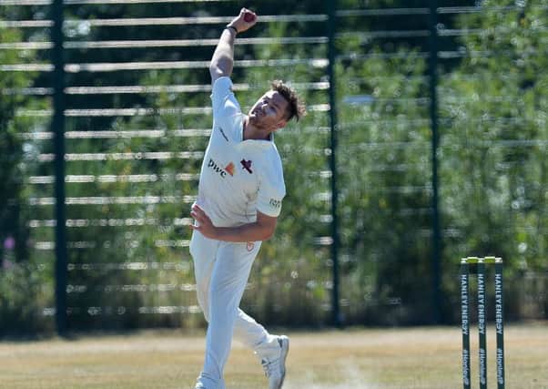 Mark Adair, bowling for the Northern Knights last season, is a target for CIYMS and North Down. Photo Colm Lenaghan/Pacemaker press