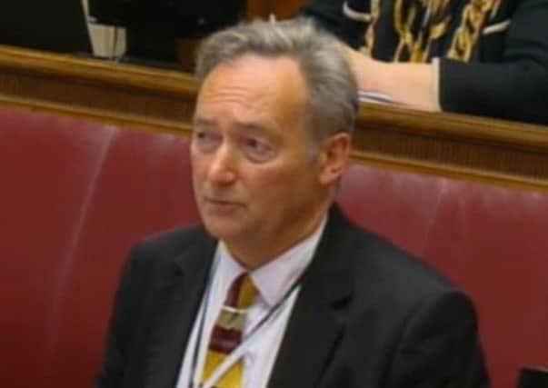 John Mills, pictured giving evidence to the RHI Inquiry earlier this year, sent the email to Andrew Crawford in October 2015