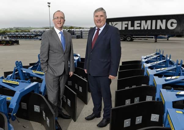 Fleming Agri chairman George Fleming, right, with Des Gartland, executive director with Invest NI