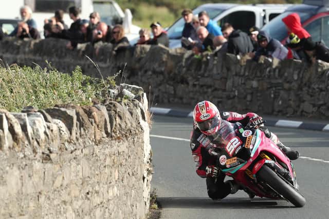 Yorkshireman James Cowton at the Southern 100 in July, where he tragically lost his life in a crash in the final race of the week.