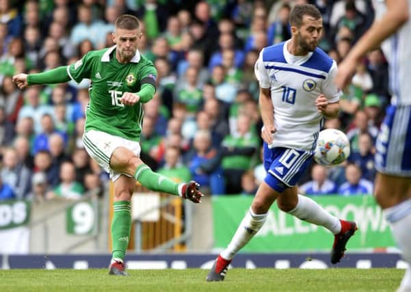 Oliver Norwood in action against Bosnia last month